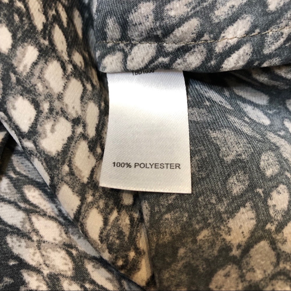 Trouve | Snakeskin Print Button Down Blouse - image 7